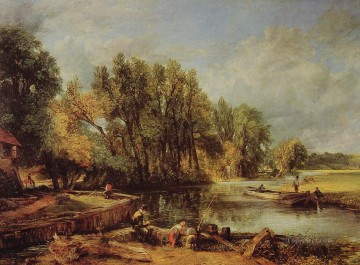 Stratford Mill Romántico John Constable Pinturas al óleo